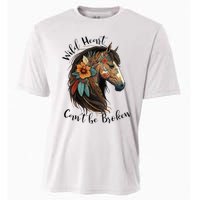 Wild Heart Can't Be Broken Wild Horse Hors Cooling Performance Crew T-Shirt