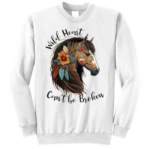 Wild Heart Can't Be Broken Wild Horse Hors Sweatshirt