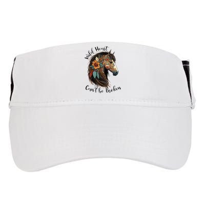 Wild Heart Can't Be Broken Wild Horse Hors Adult Drive Performance Visor