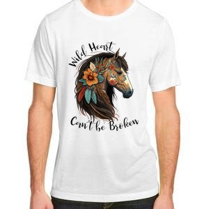 Wild Heart Can't Be Broken Wild Horse Hors Adult ChromaSoft Performance T-Shirt