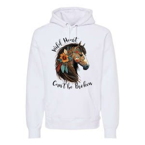 Wild Heart Can't Be Broken Wild Horse Hors Premium Hoodie