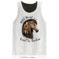 Wild Heart Can't Be Broken Wild Horse Hors Mesh Reversible Basketball Jersey Tank