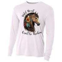 Wild Heart Can't Be Broken Wild Horse Hors Cooling Performance Long Sleeve Crew