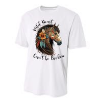 Wild Heart Can't Be Broken Wild Horse Hors Performance Sprint T-Shirt