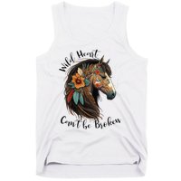 Wild Heart Can't Be Broken Wild Horse Hors Tank Top