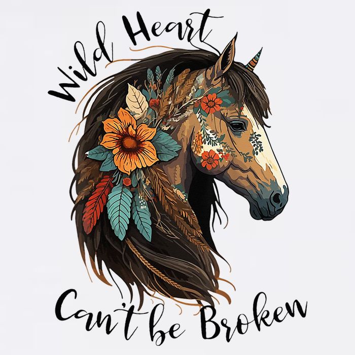 Wild Heart Can't Be Broken Wild Horse Hors Golf Towel