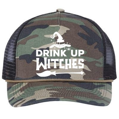 Witch Halloween Costume Up Witches Alcohol Gift Retro Rope Trucker Hat Cap