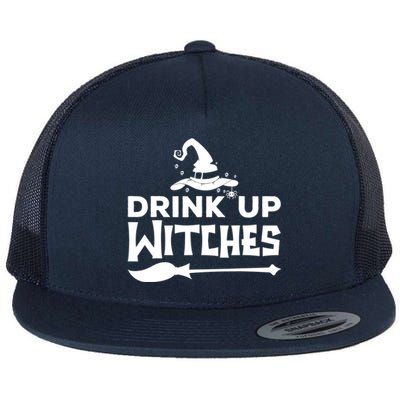 Witch Halloween Costume Up Witches Alcohol Gift Flat Bill Trucker Hat