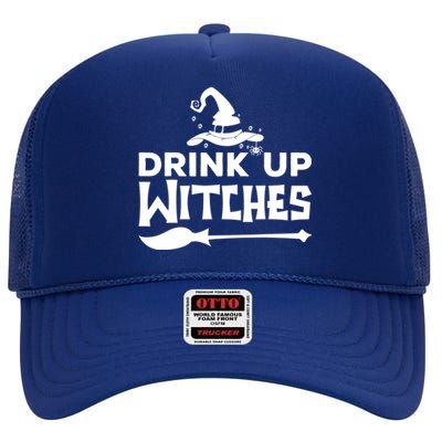 Witch Halloween Costume Up Witches Alcohol Gift High Crown Mesh Back Trucker Hat