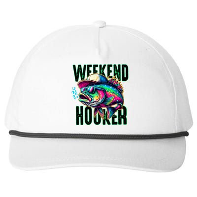 Weekend Hooker Colorful Fishing Snapback Five-Panel Rope Hat