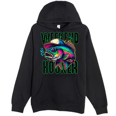 Weekend Hooker Colorful Fishing Premium Pullover Hoodie