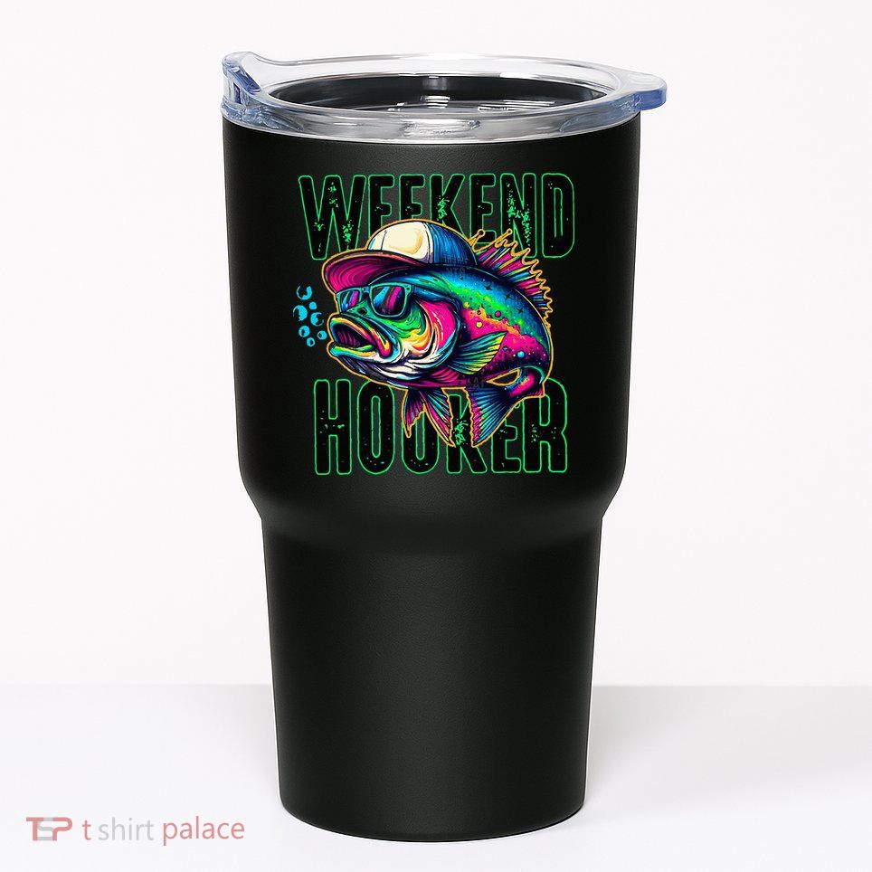 Weekend Hooker Colorful Fishing Tumbler