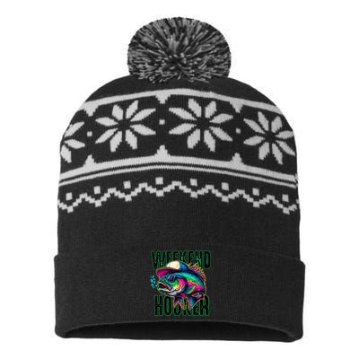 Weekend Hooker Colorful Fishing USA-Made Snowflake Beanie