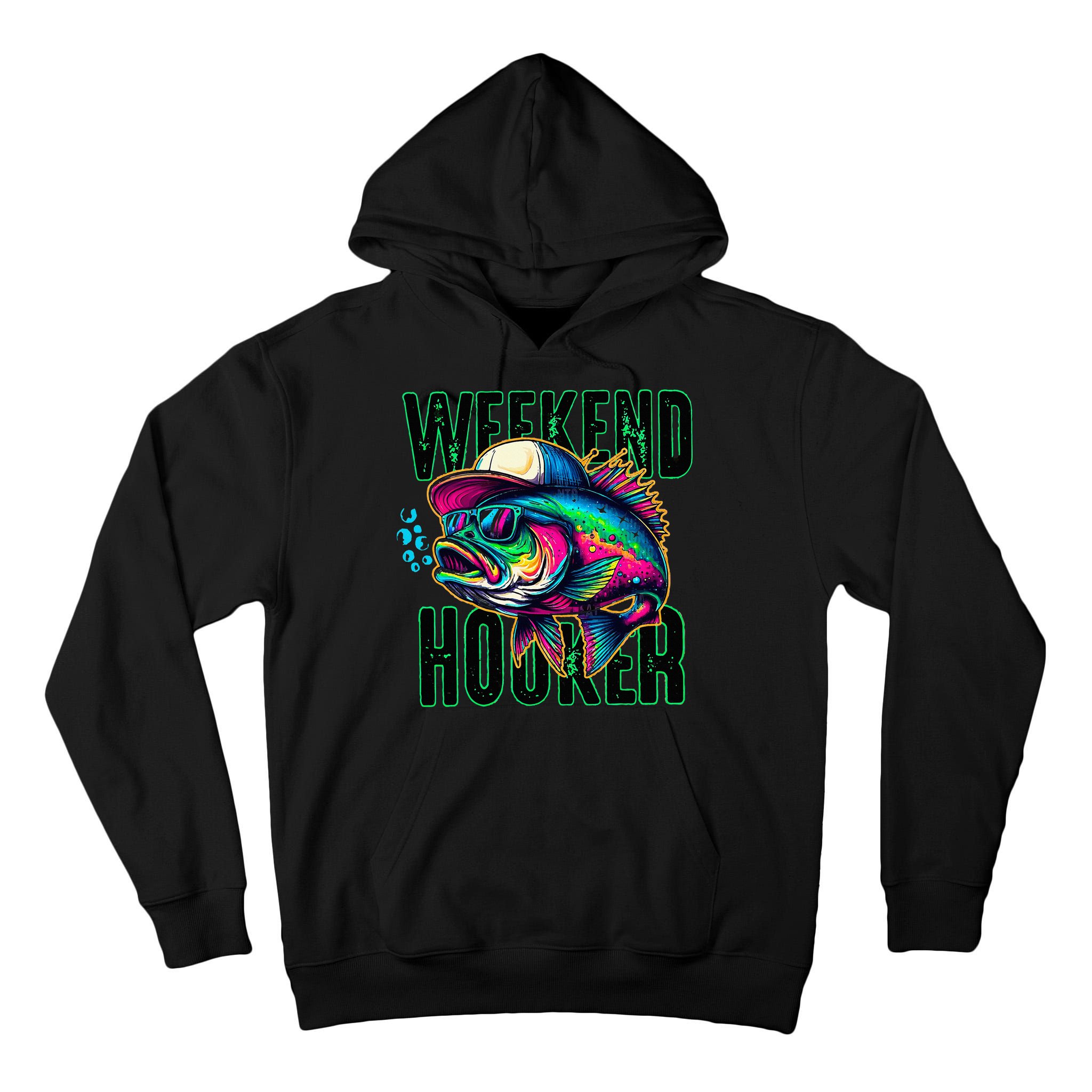 Weekend Hooker Colorful Fishing Tall Hoodie