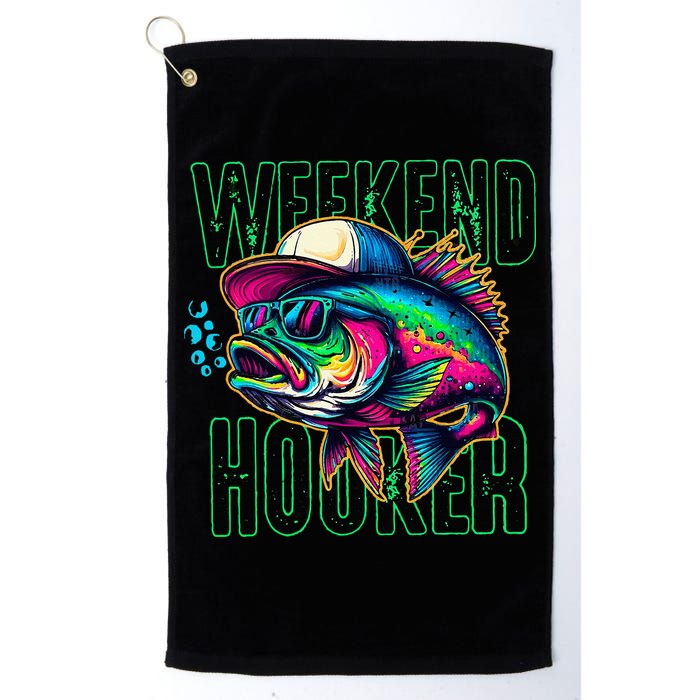 Weekend Hooker Colorful Fishing Golf Towel