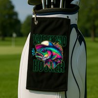 Weekend Hooker Colorful Fishing Golf Towel
