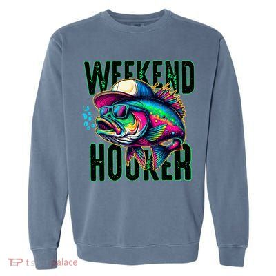 Weekend Hooker Colorful Fishing Garment-Dyed Sweatshirt