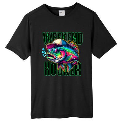 Weekend Hooker Colorful Fish Funny Father Day Love Fishing Tall Fusion ChromaSoft Performance T-Shirt