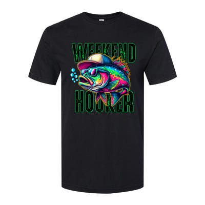 Weekend Hooker Colorful Fish Funny Father Day Love Fishing Softstyle CVC T-Shirt