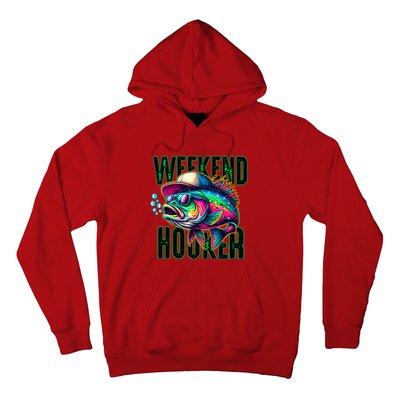 Weekend Hooker Colorful Fish Funny Father Day Love Fishing Hoodie