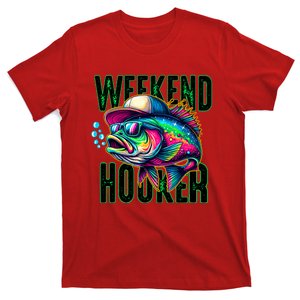 Weekend Hooker Colorful Fish Funny Father Day Love Fishing T-Shirt