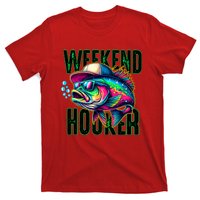 Weekend Hooker Colorful Fish Funny Father Day Love Fishing T-Shirt