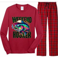 Weekend Hooker Colorful Fish Funny Father Day Love Fishing Long Sleeve Pajama Set