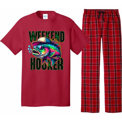 Weekend Hooker Colorful Fish Funny Father Day Love Fishing Pajama Set