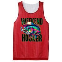 Weekend Hooker Colorful Fish Funny Father Day Love Fishing Mesh Reversible Basketball Jersey Tank