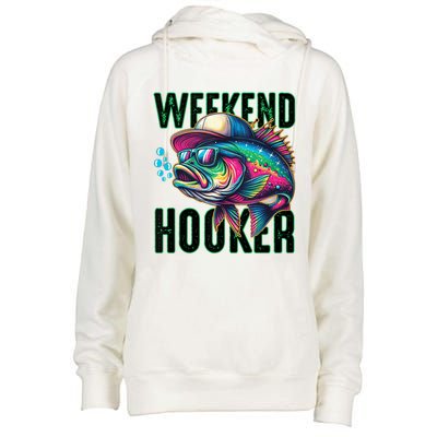 Weekend Hooker Colorful Fishing Womens Funnel Neck Pullover Hood