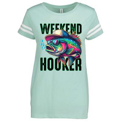 Weekend Hooker Colorful Fishing Enza Ladies Jersey Football T-Shirt