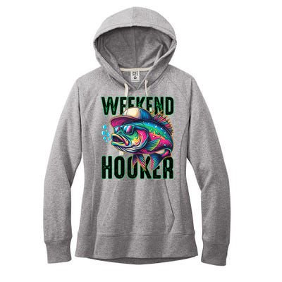 Weekend Hooker Colorful Fishing Women's Fleece Hoodie