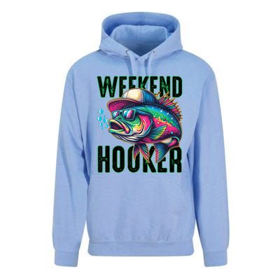 Weekend Hooker Colorful Fishing Unisex Surf Hoodie