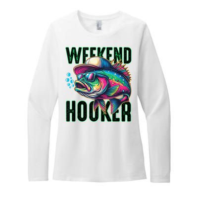 Weekend Hooker Colorful Fishing Womens CVC Long Sleeve Shirt