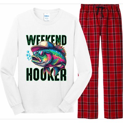 Weekend Hooker Colorful Fishing Long Sleeve Pajama Set