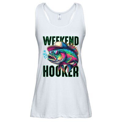 Weekend Hooker Colorful Fishing Ladies Essential Flowy Tank