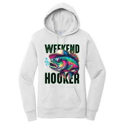 Weekend Hooker Colorful Fishing Women's Pullover Hoodie