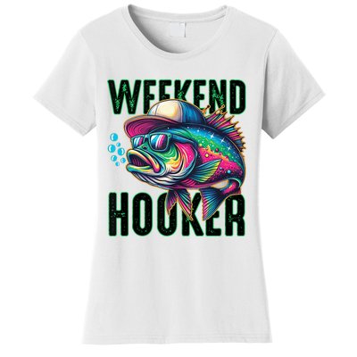 Weekend Hooker Colorful Fishing Women's T-Shirt