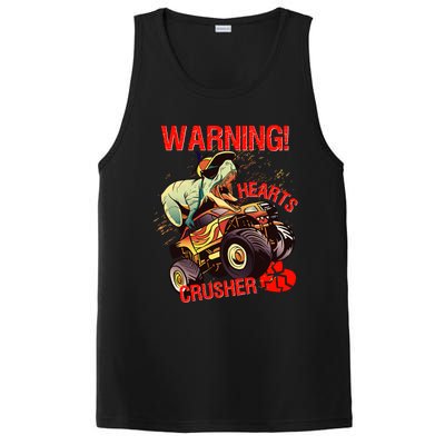 Warning Hearts Crusher T Rex Dinosaur Riding Monster Truck Great Gift PosiCharge Competitor Tank