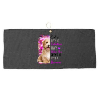 Wo Havanese Dog Valentines Day Mom Dogs Mother Gift Large Microfiber Waffle Golf Towel