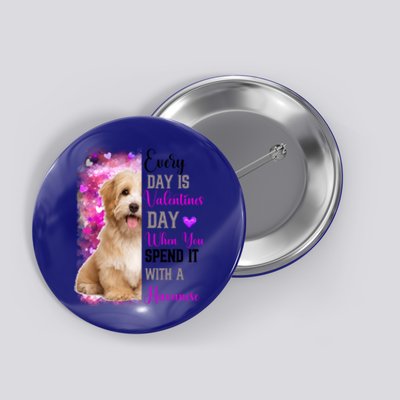 Wo Havanese Dog Valentines Day Mom Dogs Mother Gift Button