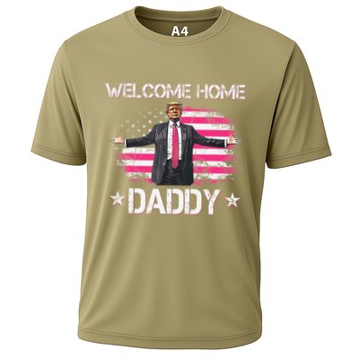 Welcome Home Daddy President Trump 2024 American Flag Performance Shirt