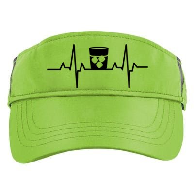 Whiskey Heartbeat Distilled Alcoholic Beverage Whisky Funny Gift Adult Drive Performance Visor