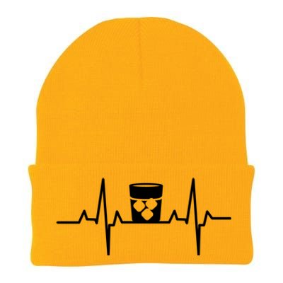 Whiskey Heartbeat Distilled Alcoholic Beverage Whisky Funny Gift Knit Cap Winter Beanie