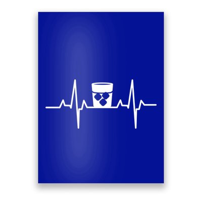 Whiskey Heartbeat Distilled Alcoholic Beverage Whisky Funny Gift Poster