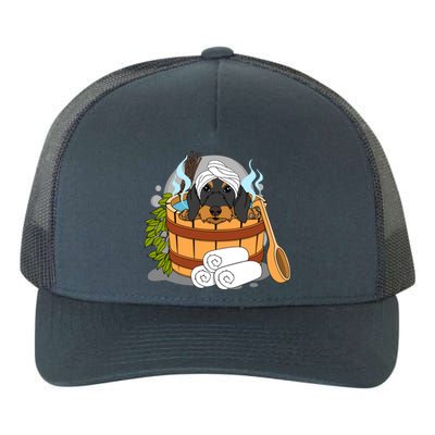 Wire Haired Dachshund Lover And Wellness Sauna Lover Design Gift Yupoong Adult 5-Panel Trucker Hat