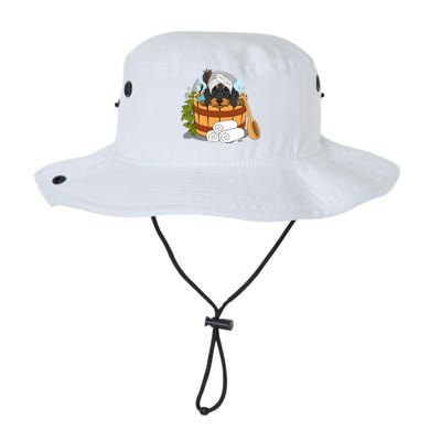 Wire Haired Dachshund Lover And Wellness Sauna Lover Design Gift Legacy Cool Fit Booney Bucket Hat