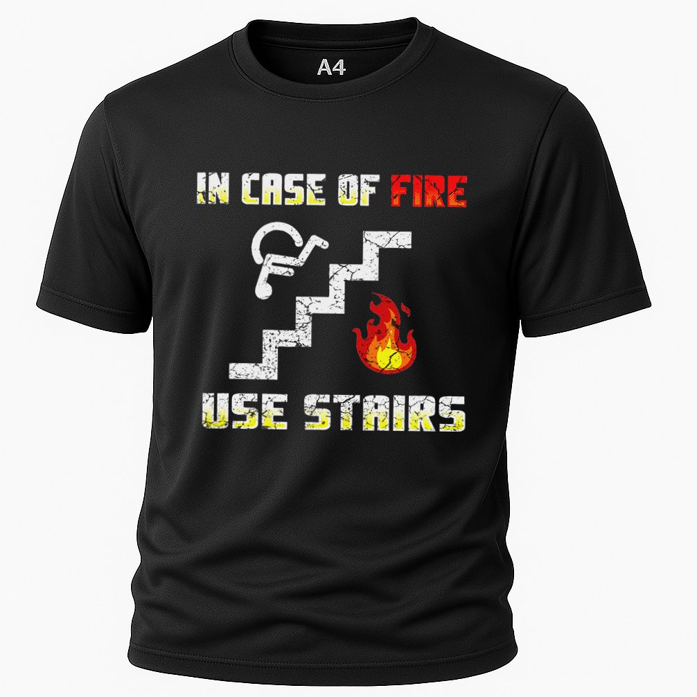 Wheelchair Humour Disability Handicap Cooling Performance Crew T-Shirt