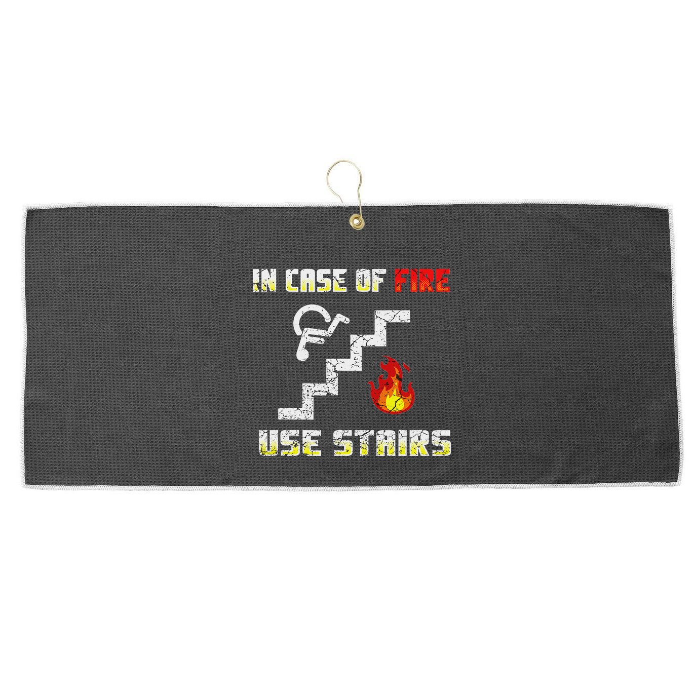 Wheelchair Humour Disability Handicap Large Microfiber Waffle Golf Towel