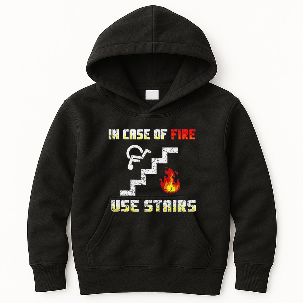 Wheelchair Humour Disability Handicap Kids Hoodie